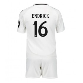 Real Madrid Endrick #16 Heimtrikot 2024-25 Kurzarm (+ kurze hosen)